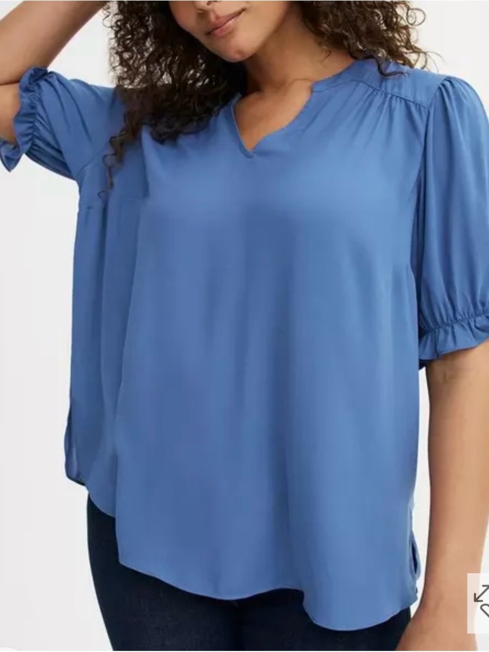 NWT Torrid Georgette Puff Sleeve Blouse Size 4x (26)